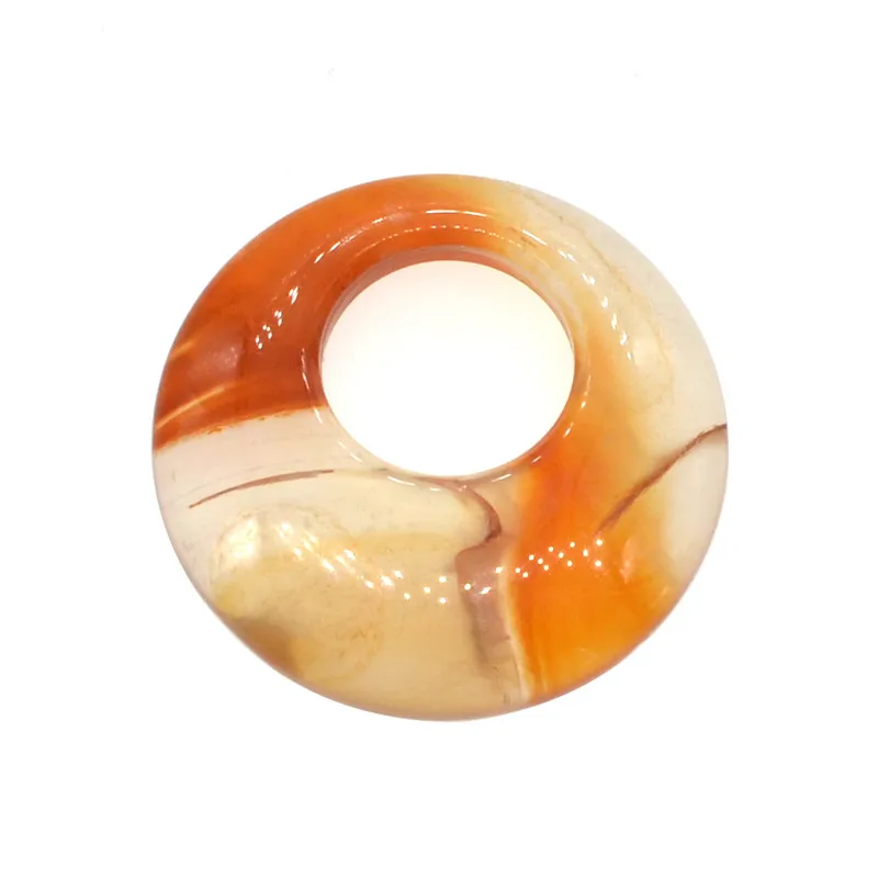 carnelian SEVENSTONE Мода натуральный камень ожерелья-подвески в виде монет для ювелирных изделий амулеты Ассорти Pierre Naturelle кулон Подарки для женщин - Окраска металла: carnelian