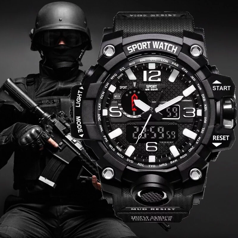 G стиль шок часы для мужчин военная армия мужские часы Reloj светодиодные цифровые спортивные наручные часы мужской подарок аналоговые автоматические часы для мужчин