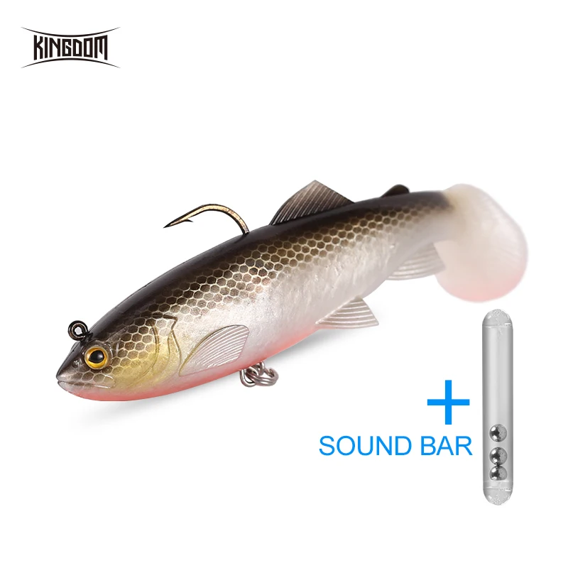 Kingdom Pike рыболовные приманки 120 мм 38 г воблеры свинья Shad мягкие Т-образные хвостовые свинцовые головки тонущие рыболовные приманки сумасшедшая приманка для форели