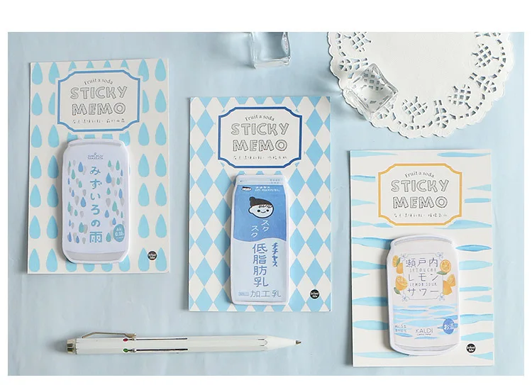 Mohamm Little Bit Thirsty серия Kawaii Sticky Notes офисный Декор блокнот поставки украшения японские канцелярские принадлежности