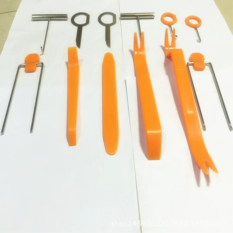 OHANEE Car audio radio removal installer door clip panel Trim Dash tools for Refit and disassemble insulation repair pry 12 pcs |