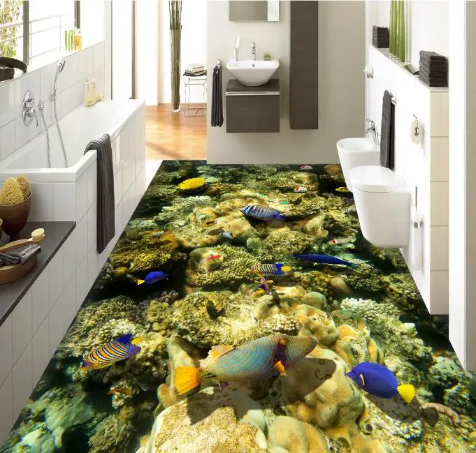 3d wallpaper Coral seaweed flooring for walls 3 d living room bedroom self adhesive | Обустройство дома