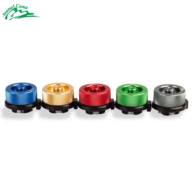 Jeebel Camp G006 Gas Adapter 2.0 aluminium Alloy Adapter for Butane Gas Cylinder Gas  Burner Conversion Furnace Connector