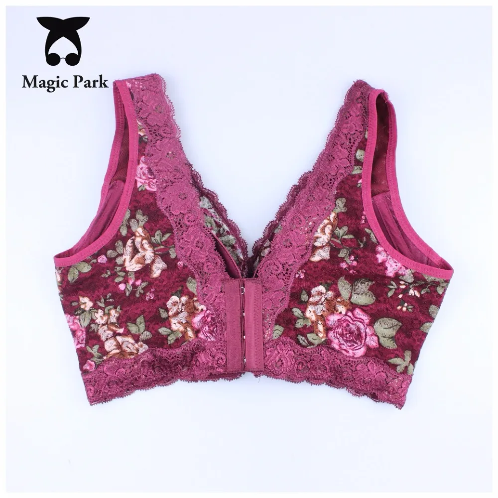 Magicpark 34/75-44/100BCD bralette бюстгальтер push up с глубоким v-образным вырезом топ-Бюстгальтер