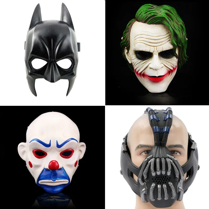 Латексная Маска для взрослых Бэтмена Против Супермена маска Темного рыцаря