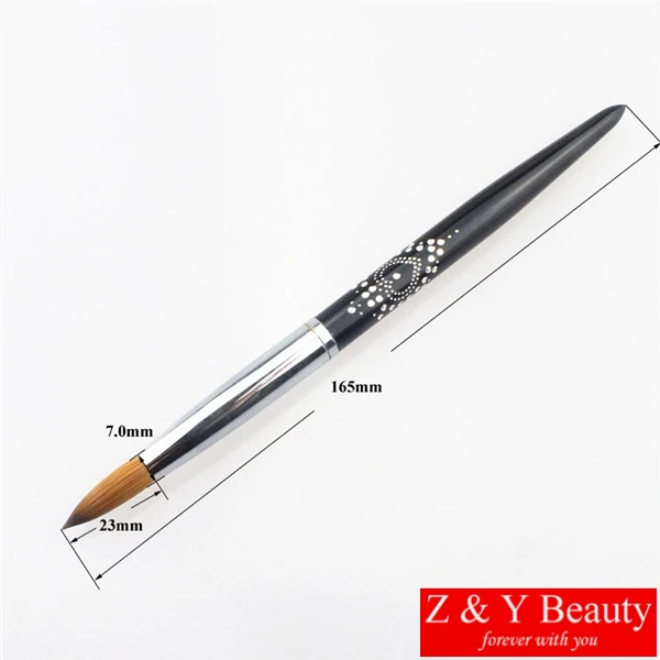 Прямая продажа с фабрики размер 14 100% кисть для ногтей из ворса Колонка #14