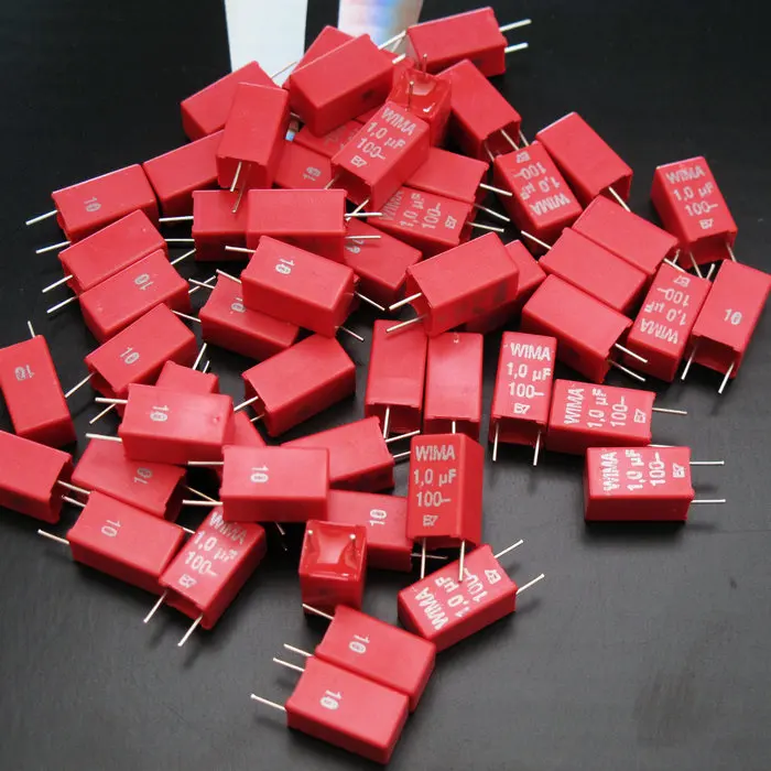 20 штук/50 шт. WIMA MKS2 MKS2D041001K 1 мкФ 100V 105K лихорадка пленочный конденсатор бесплатная