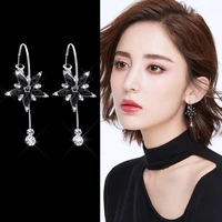 2019 new earring fashion popular female temperament personality simple flower tassel brincos long earring accessories wholesale