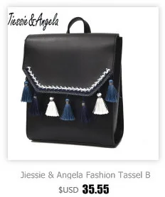 Jiessie& Angela, модный рюкзак в богемном стиле для подростков, школьные сумки для девочек, брезентовые рюкзаки, дорожная сумка, bolsas mochila
