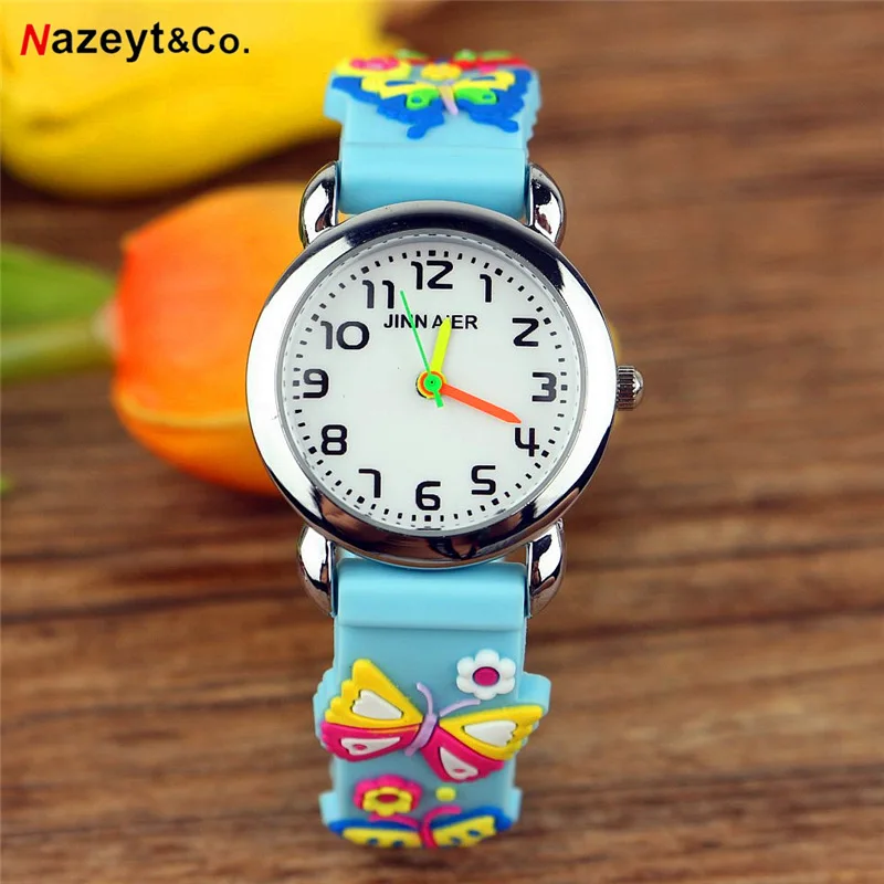2021New simple quartz watch for kids 3D silica gel jelly | Наручные часы