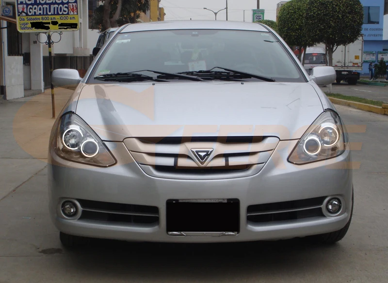 Для Toyota Caldina 2005 2006 2007 ксеноновые фары отличное Ультра яркое освещение COB комплект светодиодов «глаза ангела» halo кольца