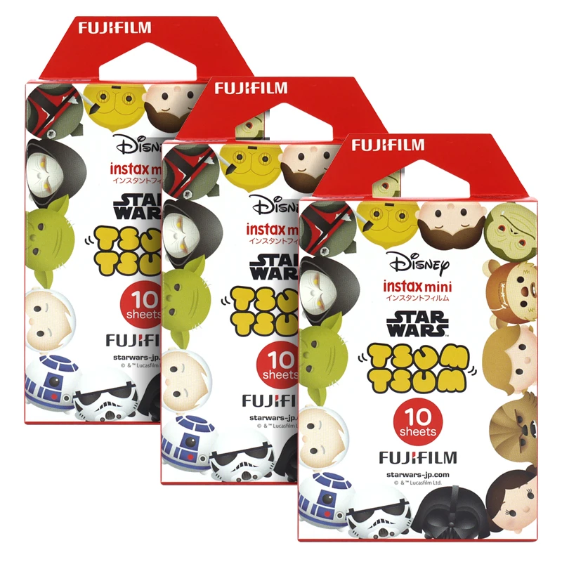 Пленка Fujifilm Instax Mini Star Wars Tsum Instant 30 для Fuji 7s 8 + 9 25 50s 70 90 300 SP-1 2 принтера | Электроника