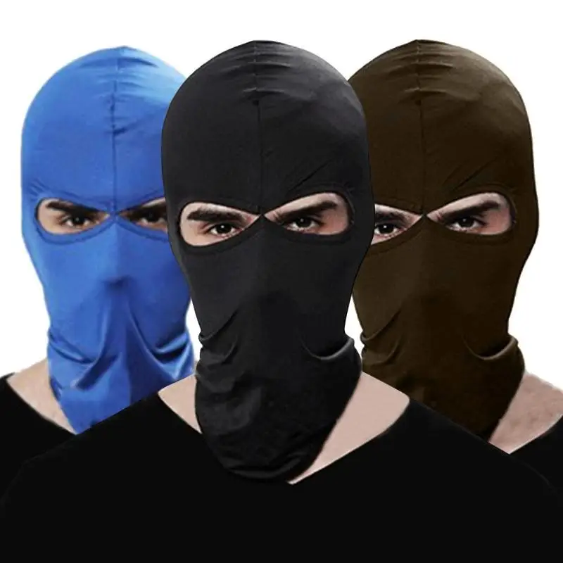 Новая лайкра Маска с двойным отверстием CS головной убор против ветра уличная