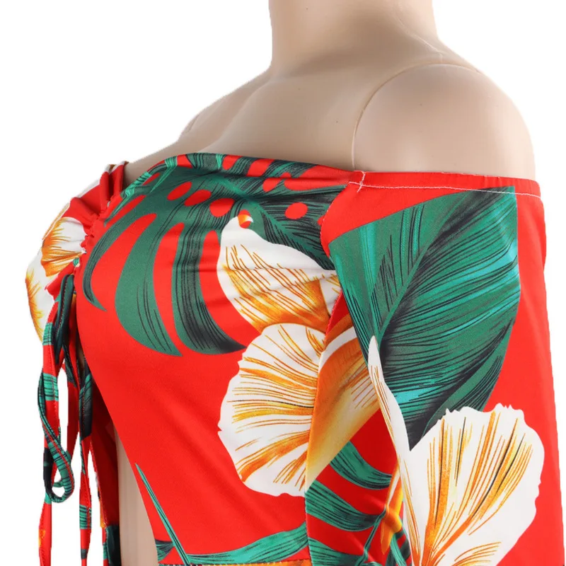 Летнее платье новинка 2019 женское модное асимметричное топ с цветочным принтом