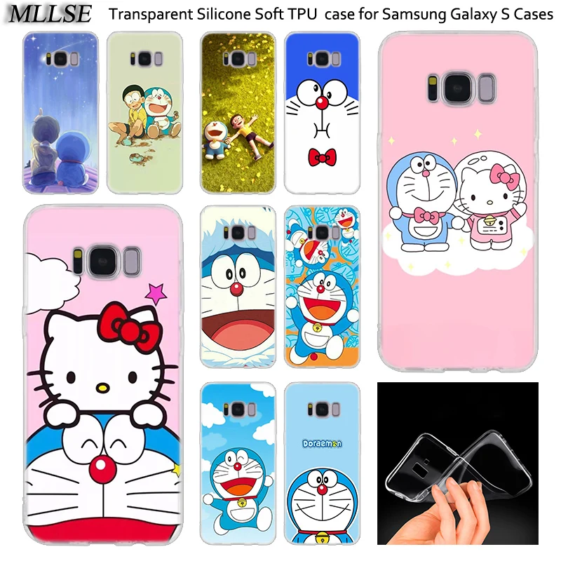 Популярный мягкий силиконовый чехол аниме Doraemon для Samsung Galaxy Note 10 Plus S8 S9 S10 5G S6 S7 Edge S5