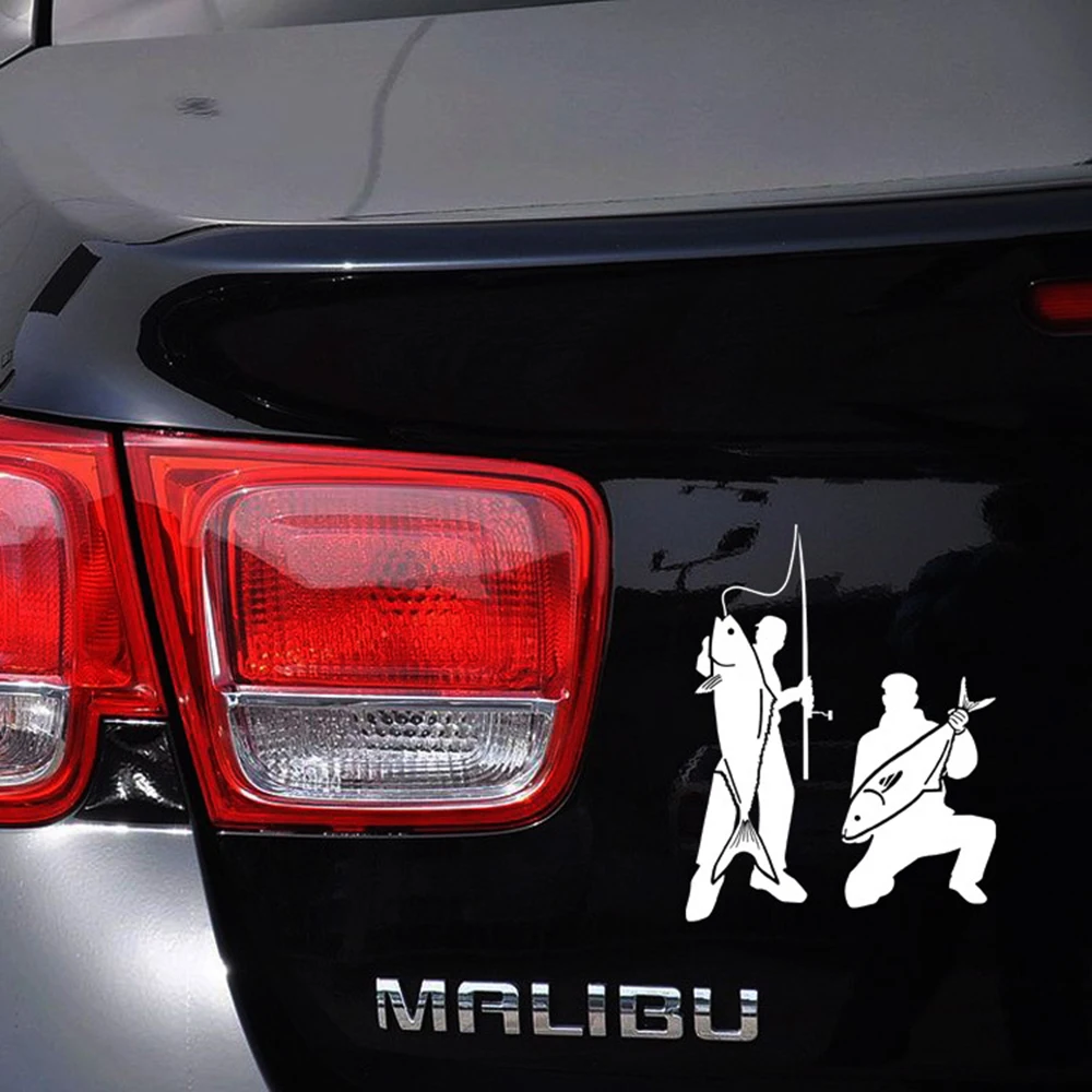 Aliauto Car Accessories Go Fishing Outdoor Sports Sticker and Decal for Vw Golf Passate Polo Skoda Ford Focus Toyota | Автомобили и