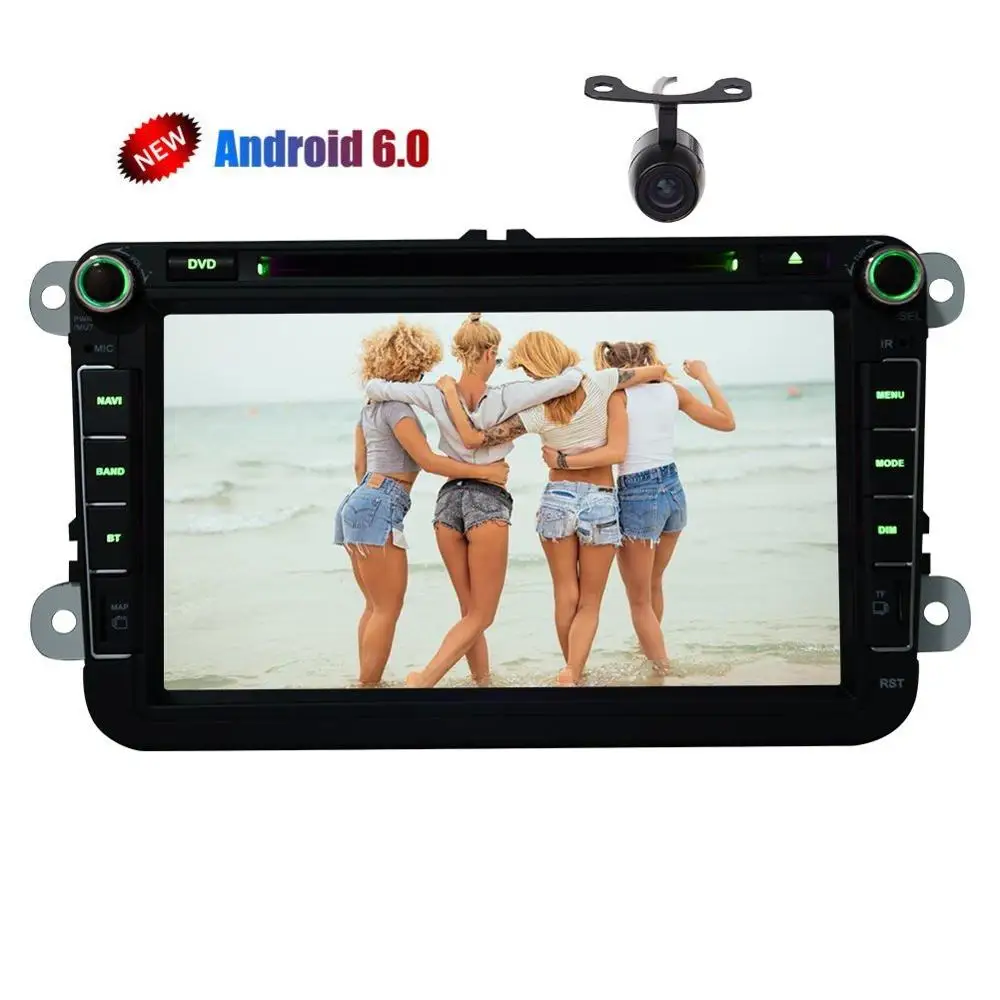 Для VW volkswagen 1024*600 Android 6 0 радио GPS 2 DIN в автомобиль DVD Радио gps навигатор для Skoda Octavia