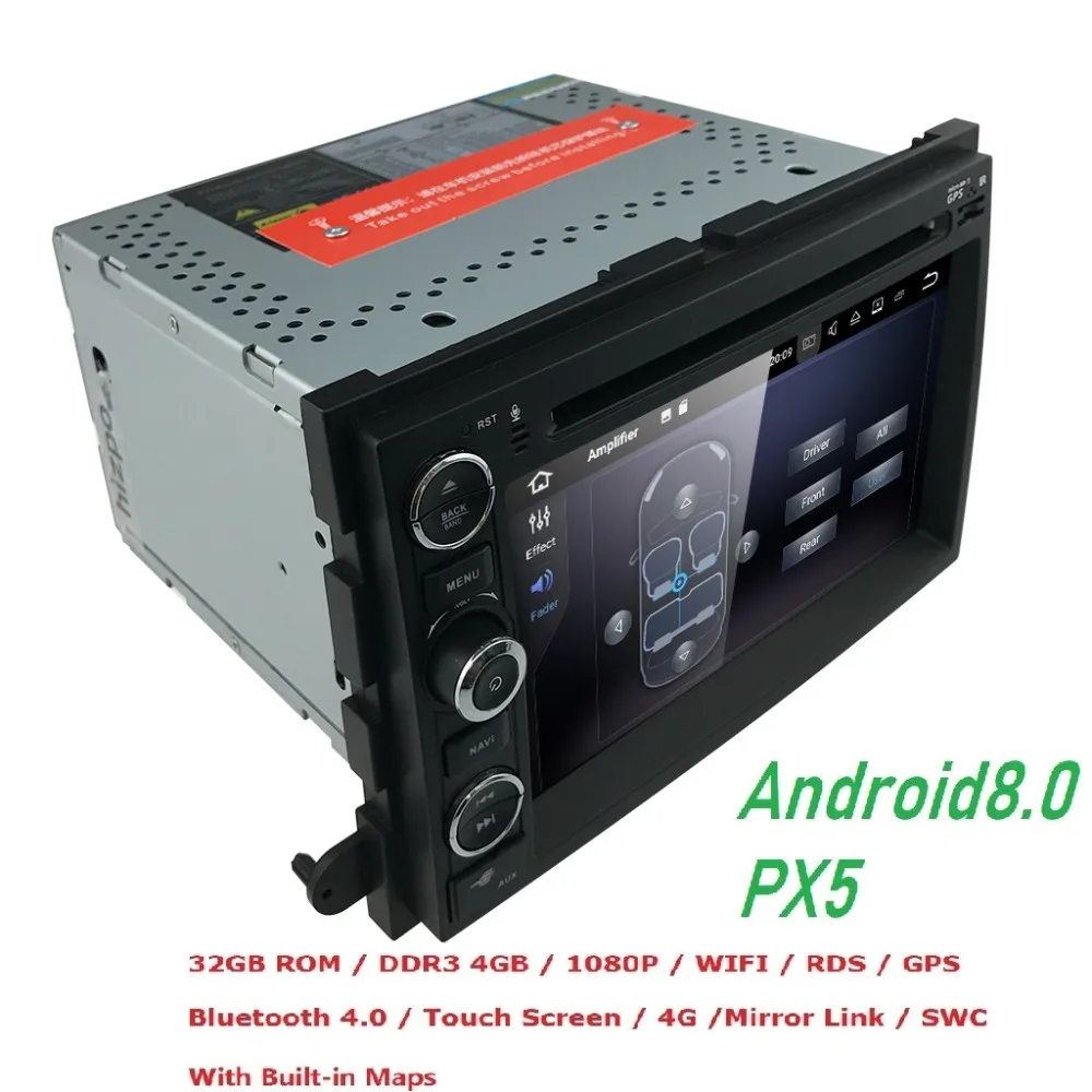 Android8.0 4 Гб + 32 ГБ Автомобильный dvd плеер GPS навигация для Ford F150 F250/F350 Explorer Edge Mustang Escape