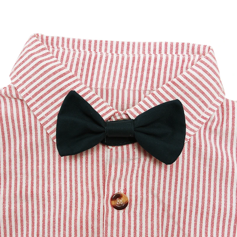 2019 Autumn and Winter Kids Baby Boys Clothing Sets Long Sleeve Bow Tie Shirts+Suspenders Pants 2Pcs Formal Gentleman Suit |