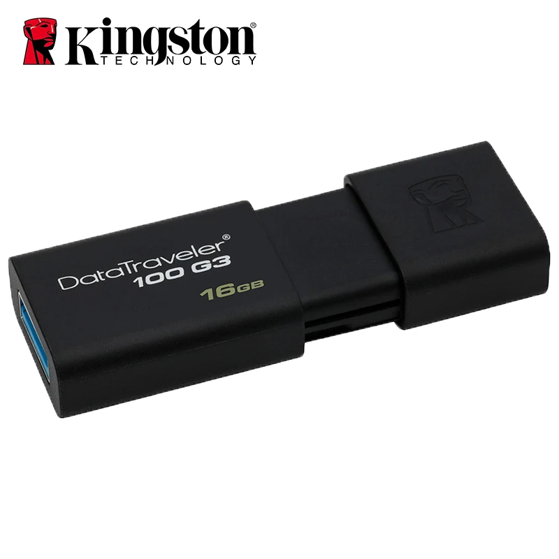 Оригинальный Kingston USB флеш накопители 16GB DataTraveler 100 G3 Флешка 3 0 высокоскоростные