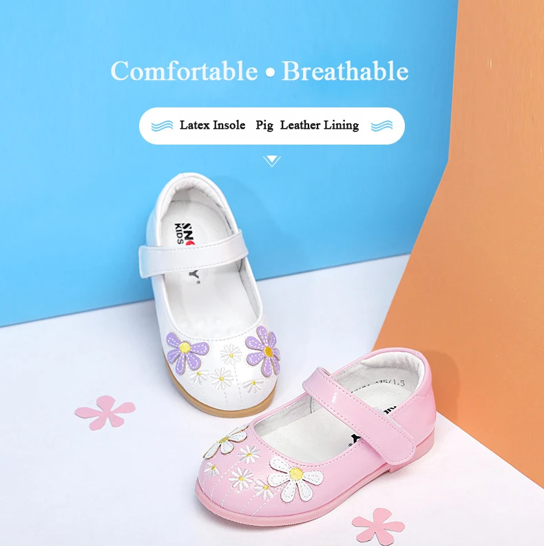 Snoffy/платье для девочек с цветочным узором; Chaussure Enfant; детская обувь на высоком каблуке; нескользящая обувь принцессы для танцев; TX264