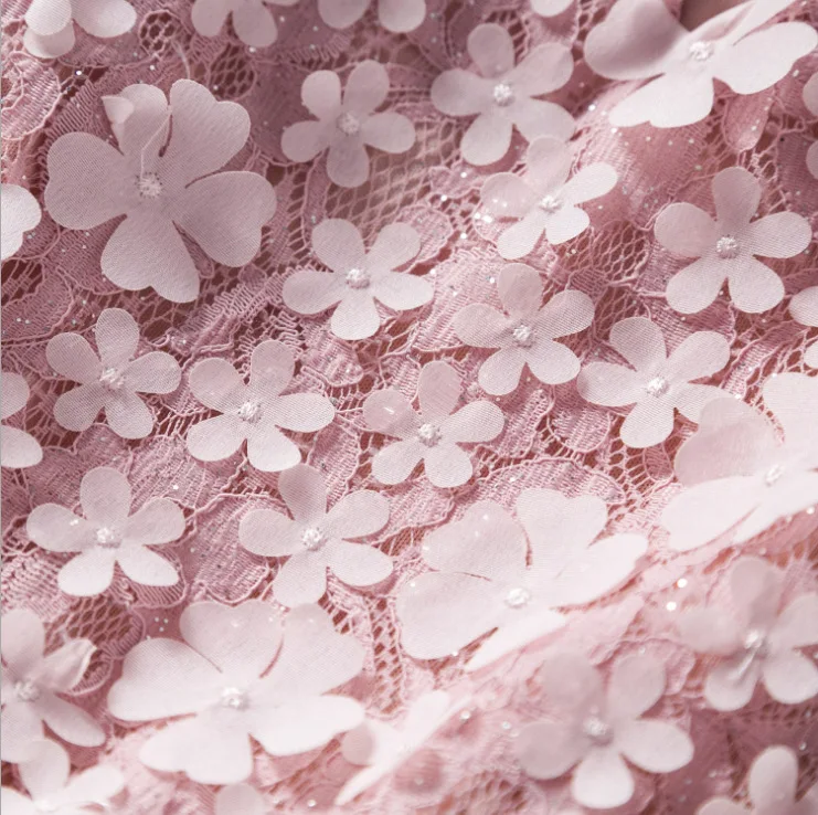 Hot Girls Clothing 2019 Spring and Autumn Dress Explosion Models Solid Color Lace Princess Trend Sweet | Детская одежда и обувь