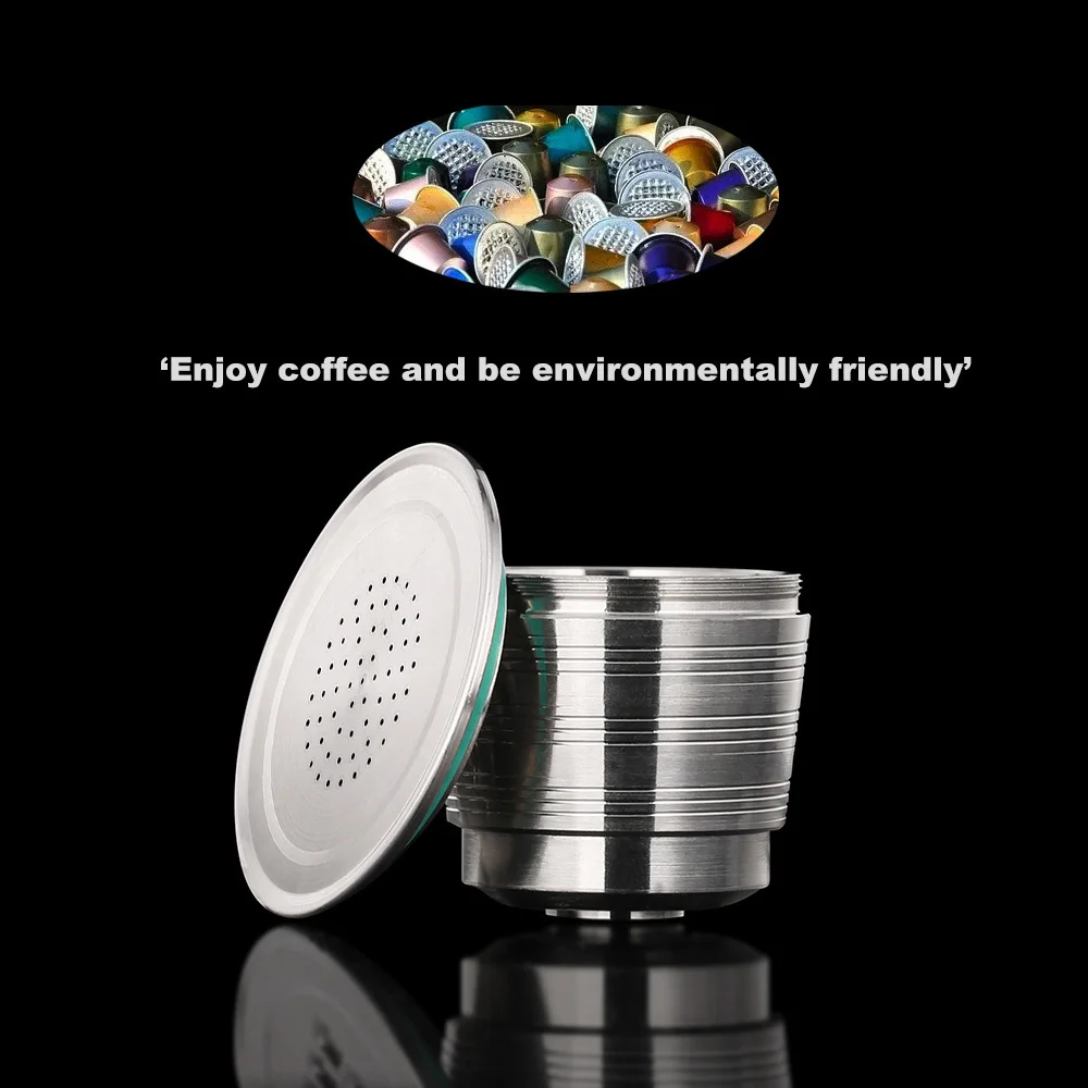 Nespresso многоразовые капсулы нержавеющая сталь кофе inox кафе Перманентный кофе фильтр трамбовки кофейная посуда для машин Nespresso
