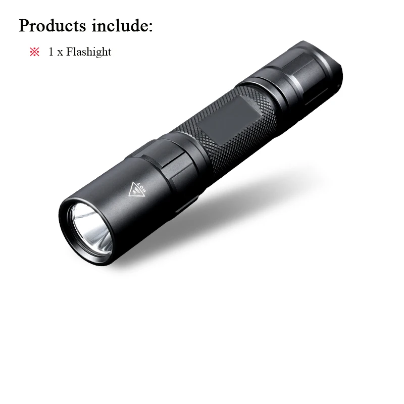 flash light A Тактический фонарик для самообороны 18650 Водонепроницаемый фонарик для вспышки для охоты военный фонарик для Лампе torche zaklamp - Emitting Color: flash light A