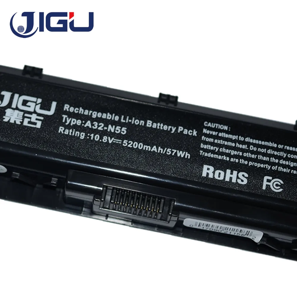 JIGU Новый аккумулятор для ноутбука asus N45 N45E N45S N45F N45J N55 N55E N55S N55F N75 N75S N75E N75F A32-N55 6