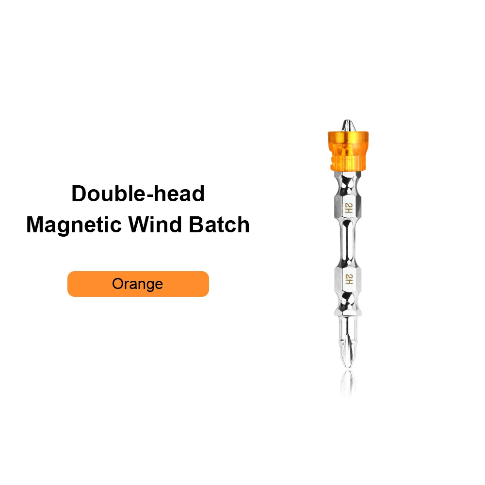Orange Screwdriver JelBo Крестовая головка S2 отвертка бит Магнитный 1/" шестигранный хвостовик глубина гипсокартона отвёртка для гипсокартона биты для деревообработки - Цвет: Orange Screwdriver