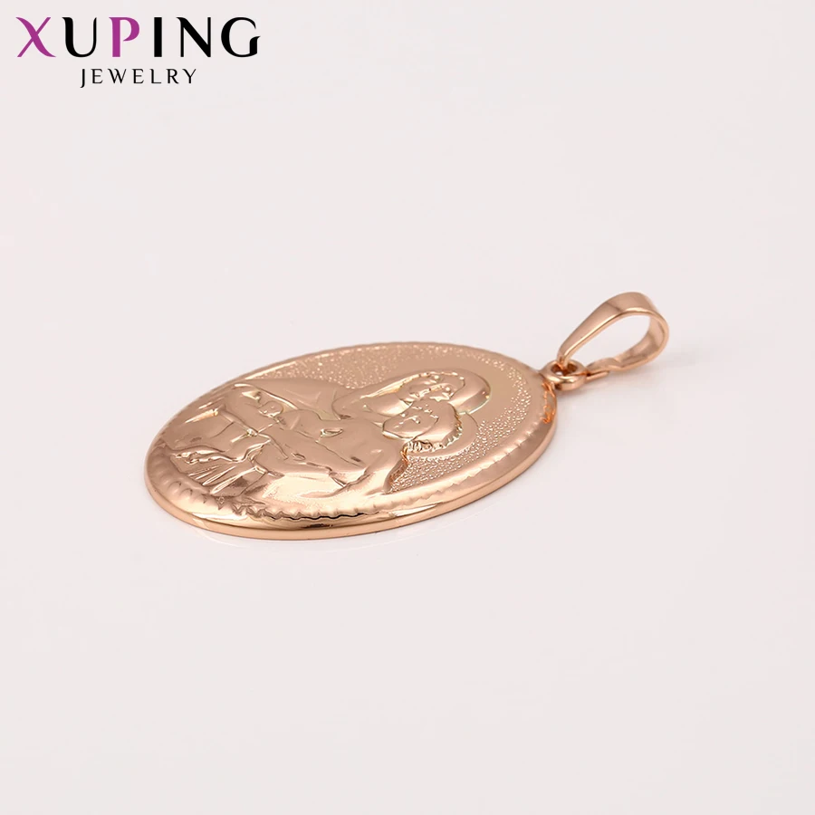 Xuping модный религиозный кулон покрытый розовым золотом для женщин день бокса