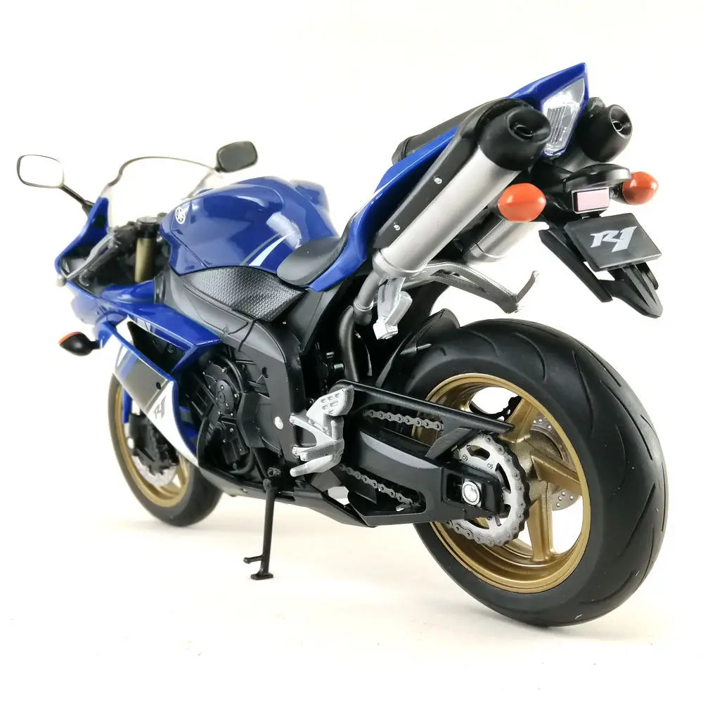 Welly 1:10 YAMAHA YZF R1 синий мотоцикл велосипед Модель игрушки Новый в коробке| |