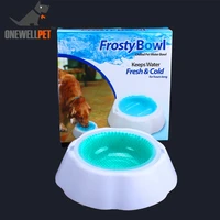 pet quick cooling bowls plastic and gel ice feeding safe speed cold food water drinking feeding frosty bowl for cat dog supplies