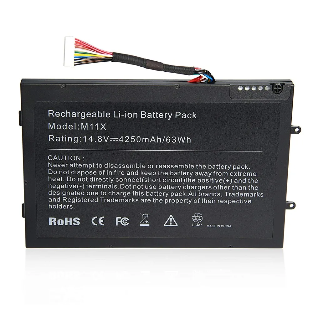 Аккумулятор M11X 5000 мАч 14 8 в для ноутбука Dell Alienware M11x M11xR2 M11xR3 M14x M14xR2 P06T P06T001 P06T002 P06T003
