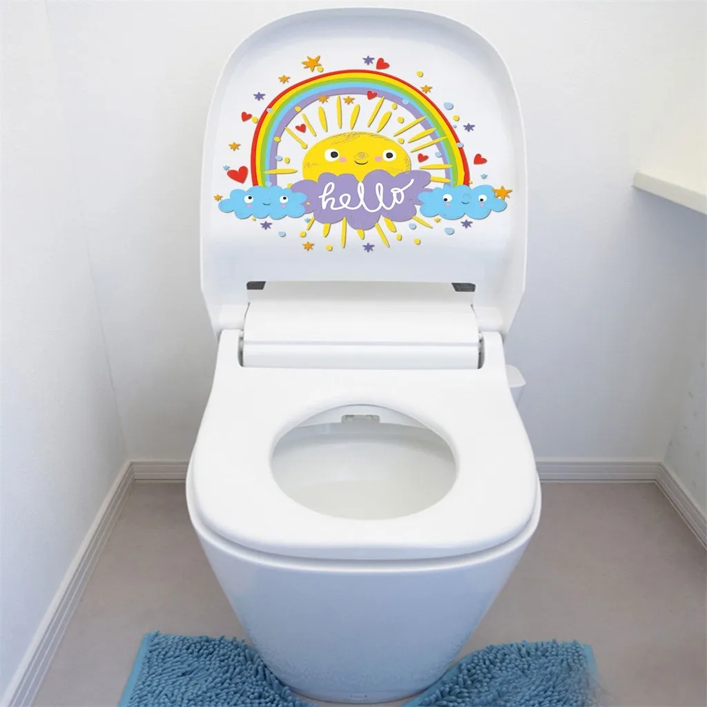 Wall stickers home decoration DIY creative rainbow sun mobile wall decorative window L0426 | Дом и сад