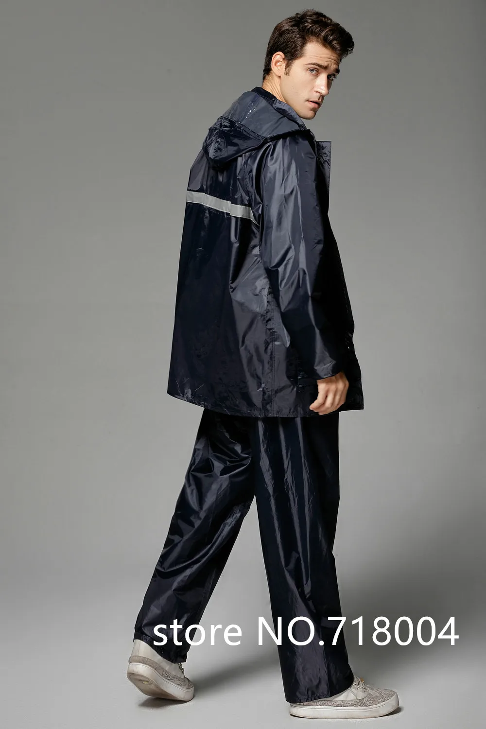 

raincoat poncho women men waterproof Trench Coat Rain coat Pants Set outdoor Split Rain Suit chubasqueros