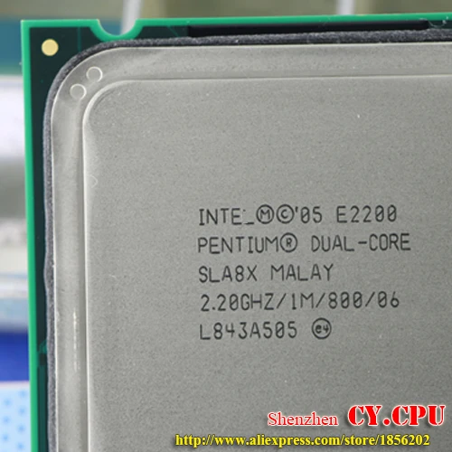 Двухъядерный процессор Intel Pentium E2200 cpu (2 2 ГГц/1 м/800 ГГц) Socket 775 Бесплатная