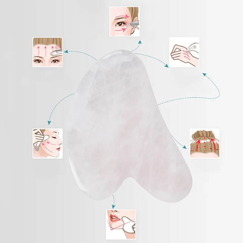 1 ПК прозрачный Guasha доска массажный инструмент спа скребок для иглоукалывания