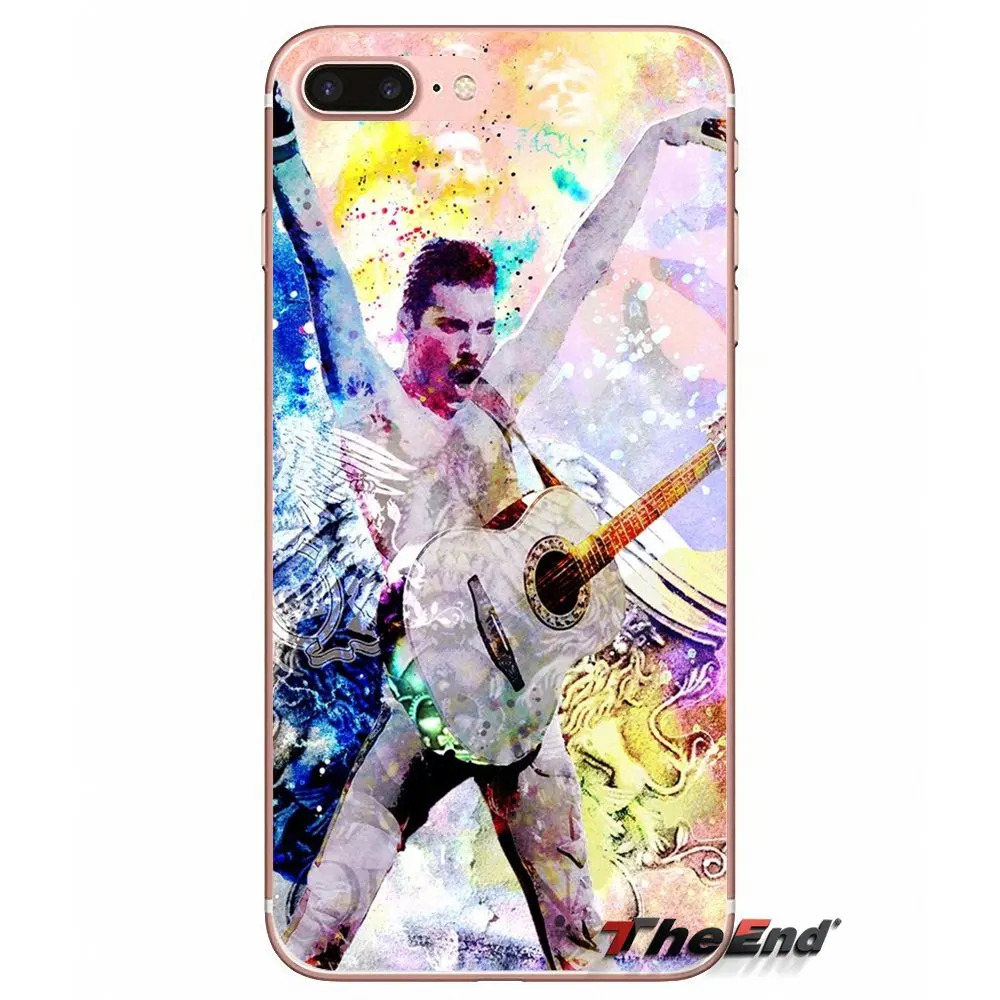 Фредди Меркури Queen band Силиконовый чехол для телефона Чехлы Apple IPhone X 4 4S 5 5S SE 5C 6 6s 7 8