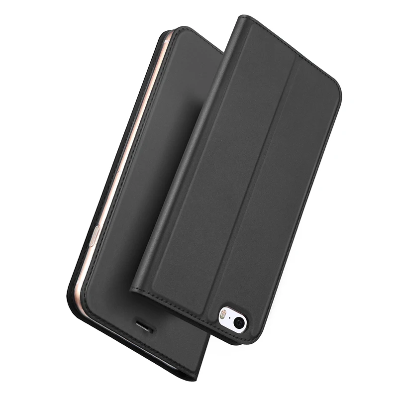 DUX DUCIS чехол для iPhone 5 на 5S SE Роскошный PU кожаный флип Coque Кошелек защитный телефона