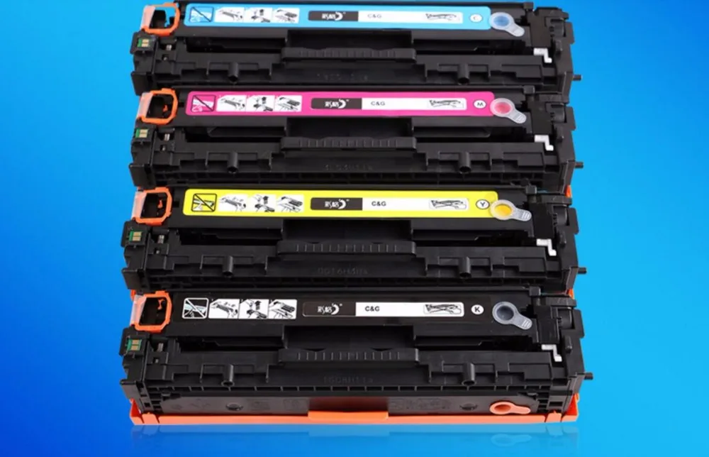 Цветной тонер картридж совместимый с HP CF210A CF211A CF212A CF213A 131A LaserJet Pro 4 шт./компл. | Картриджи с тонером -32931342142