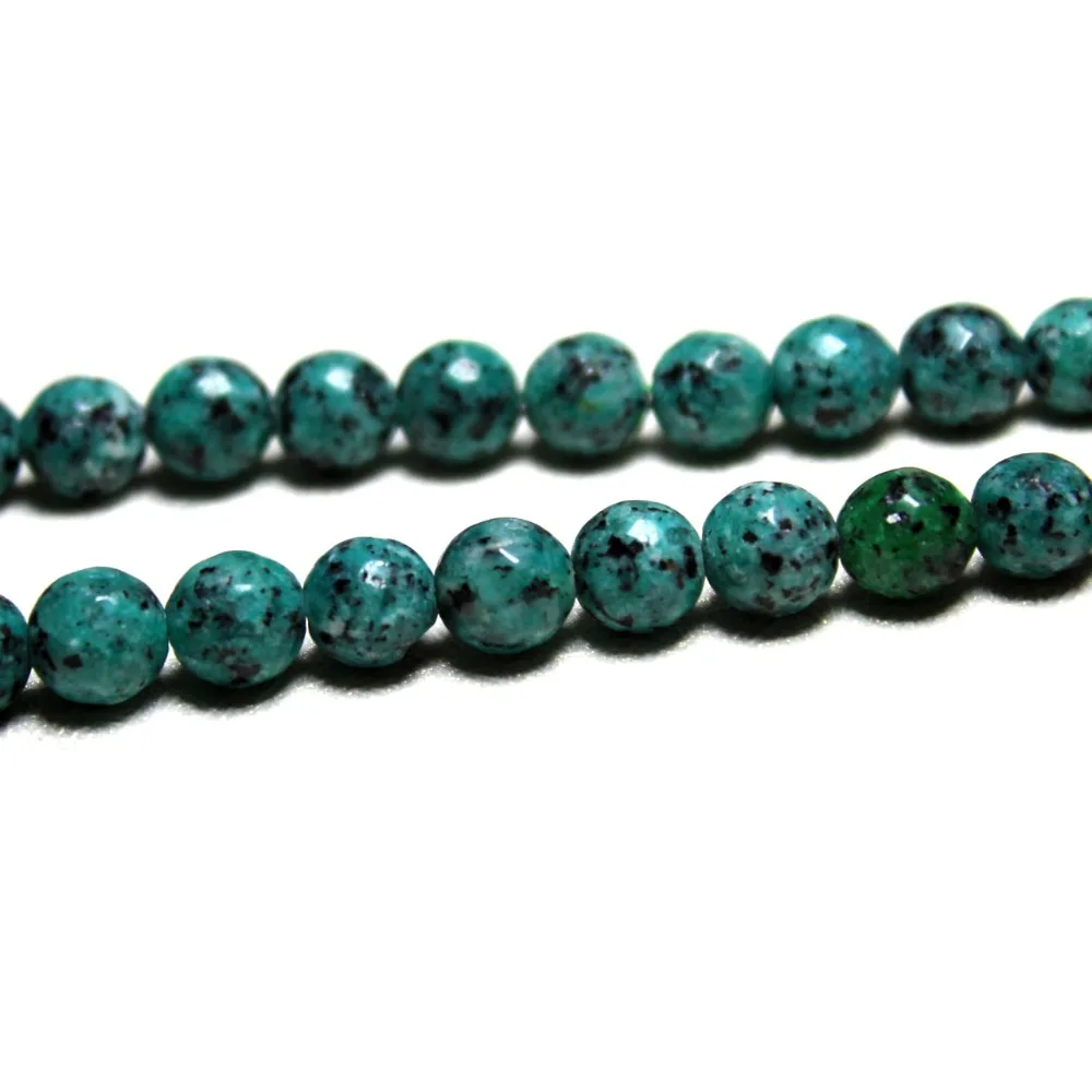 Оптовая продажа женской Девушки Эпидот Ограненные Природные Белая Точка Камень