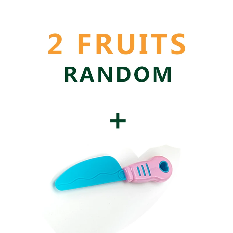 2 Fruit and Knife 10 шт. миниатюрные Кухонные Игрушки для фруктов, овощей, пищевые наборы для нарезки, многоразовые ролевые кухонные игрушки, детские подарки, ролевые игры - Цвет: 2 Fruit and Knife