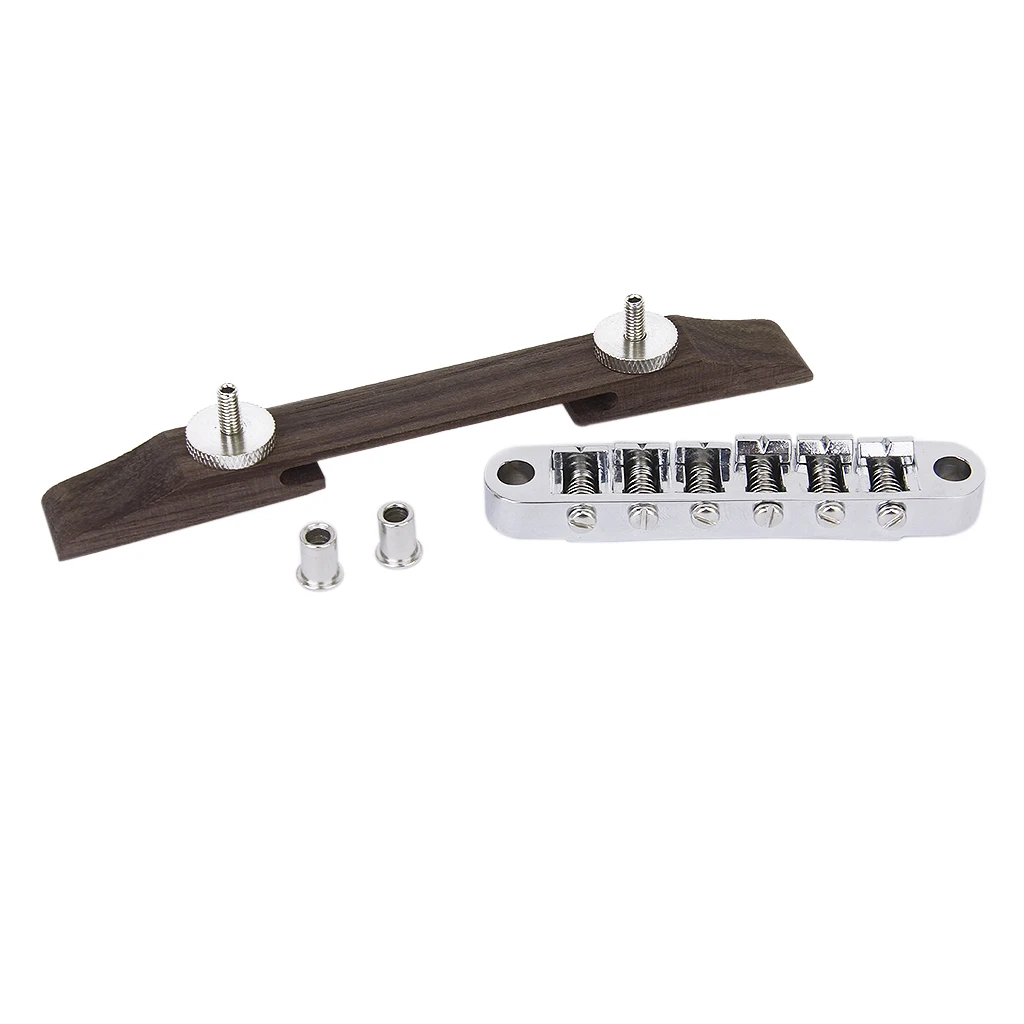 Регулируемый Archtop джазовая гитара палисандр Мост с хромированным покрытием