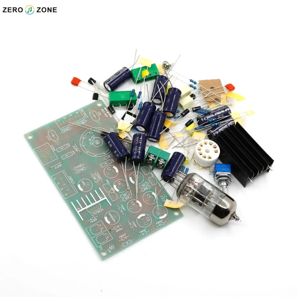 

DIY 6N3 Tube Buffer Preamplifier Kit HIFI Vacuum Tube Preamp Kit Free ship