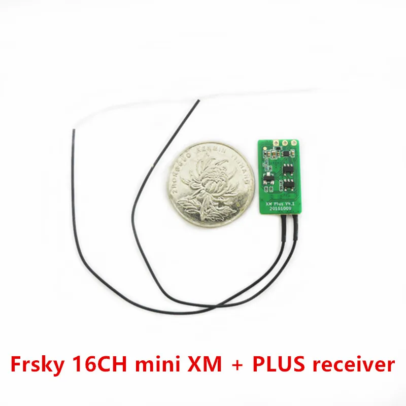 Оригинальный мини ресивер Frsky 16CH XM + PLUS для внутреннего FPV маленький квадроцикл