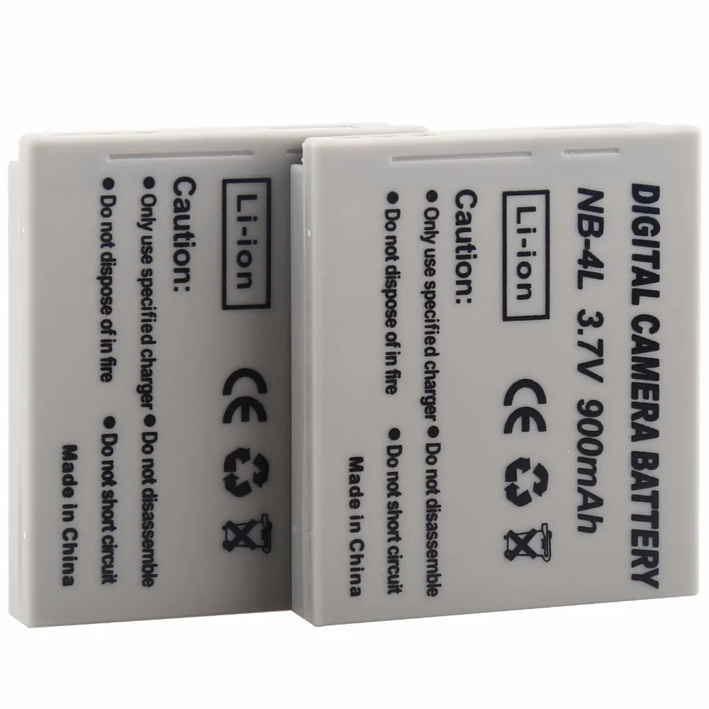 Для canon NB 4L Батарея (2 штуки в упаковке) + Зарядное устройство для Canon SD40 SD30 SD200 SD300 SD400