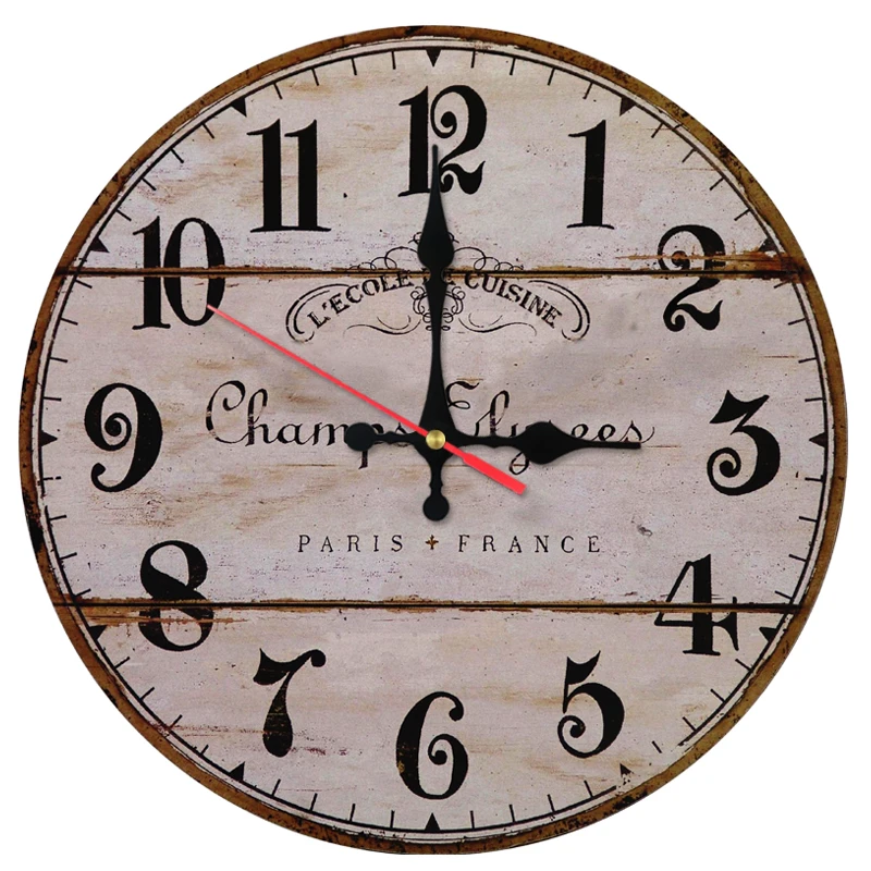 New fashion wall clocks wooden stickers home decoration quartz watch Europe design for living room still life clock