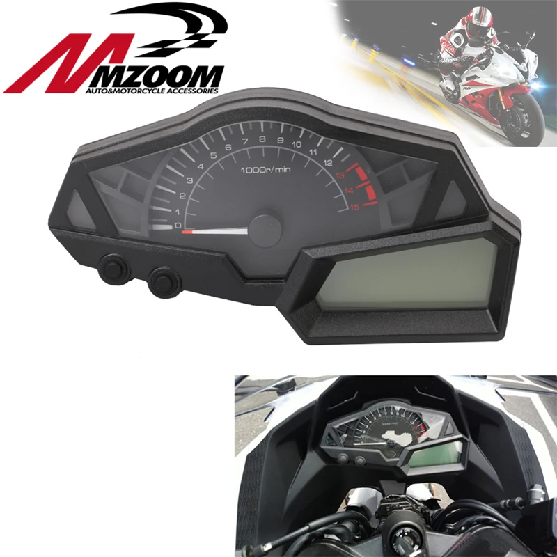 Для KAWASAKI Honda Suzuki Yamaha Универсальный мотогонок OEM манометры кластер Спидометр