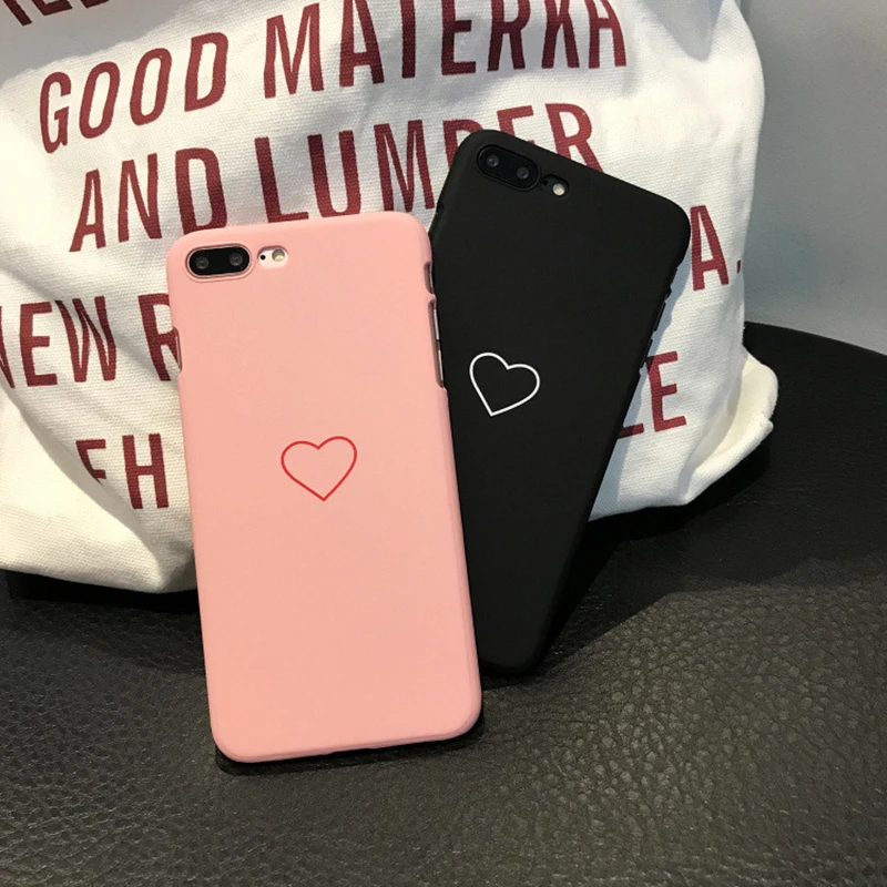 Чехол для iPhone X с милым рисунком любви задняя крышка XS MAX Жесткий 8 7 6 6s Plus Grind чехол